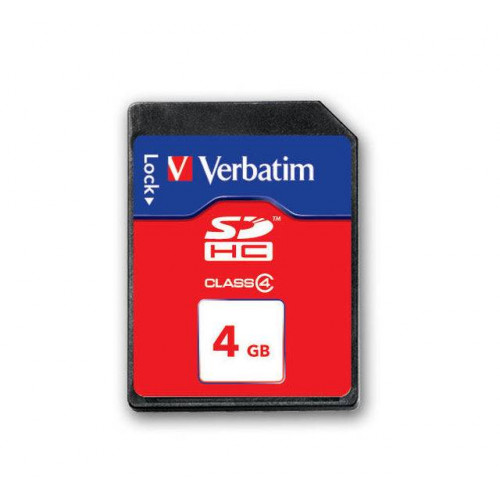 Флеш карта SD 4GB Verbatim SDHC Class 4