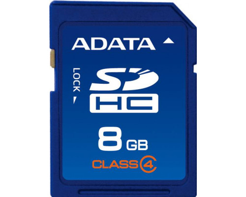 Флеш карта SD 8GB A-DATA SDHC Class 4
