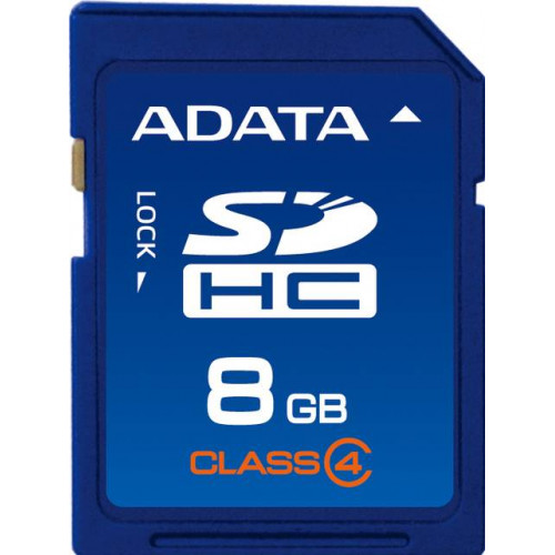 Флеш карта SD 8GB A-DATA SDHC Class 4