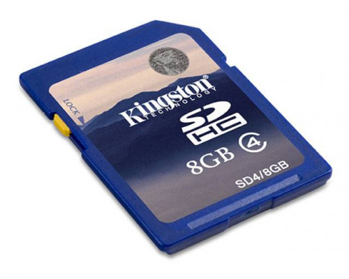 Флеш карта SD 8GB Kingston SDHC Class 4