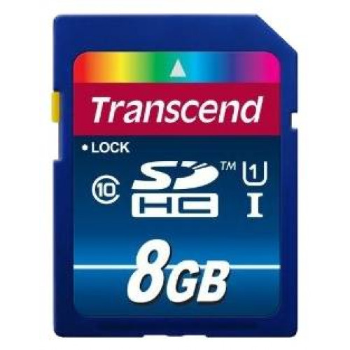 Флеш карта SD 8GB Transcend SDHC Class 10 UHS-1 Premium
