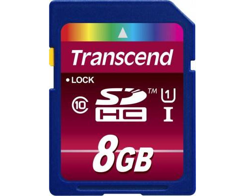 Флеш карта SD 8GB Transcend SDHC Class 10 UHS-1 Ultimate