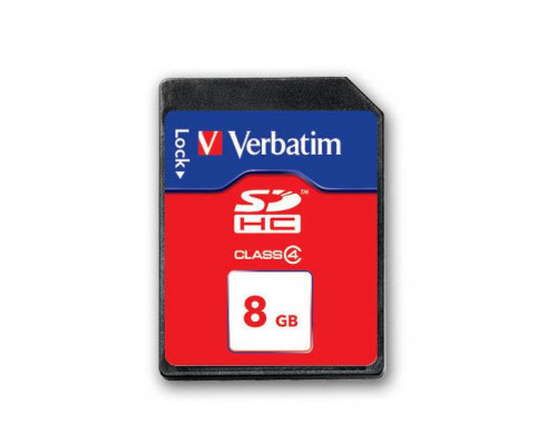 Флеш карта SD 8GB Verbatim SDHC Class 4