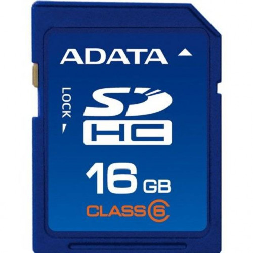 Флеш карта SD 16GB A-DATA SDHC Class 6