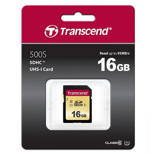 Флеш карта SD 16GB Transcend SDНC UHS-I U1, MLC