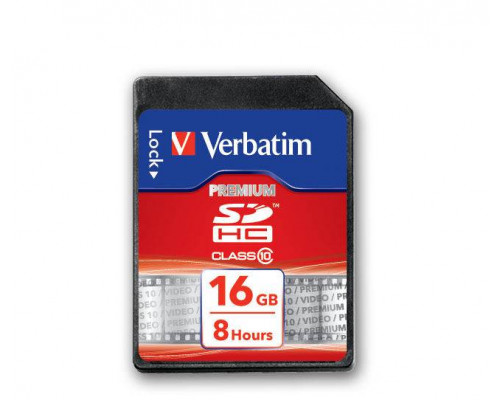 Флеш карта SD 16GB Verbatim SDHC Class 10