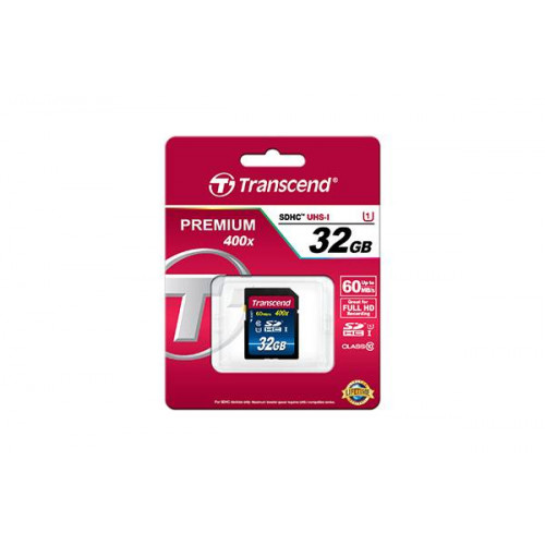 Флеш карта SD 32GB Transcend SDHC Class 10 UHS-1 Premium