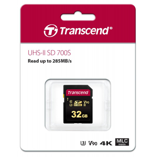 Флеш карта SD 32GB Transcend SDHC Class 10 UHS-II U3, MLC