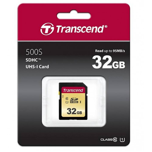 Флеш карта SD 32GB Transcend SDНC UHS-I U1, MLC