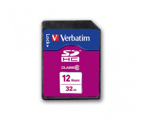 Флеш карта SD 32GB Verbatim SDHC Class 6, Video 12 hrs