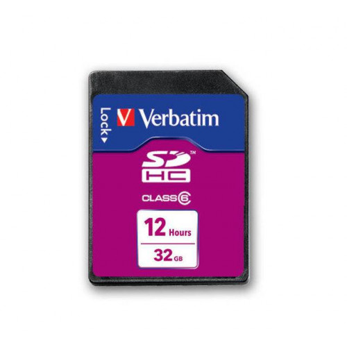 Флеш карта SD 32GB Verbatim SDHC Class 6, Video 12 hrs