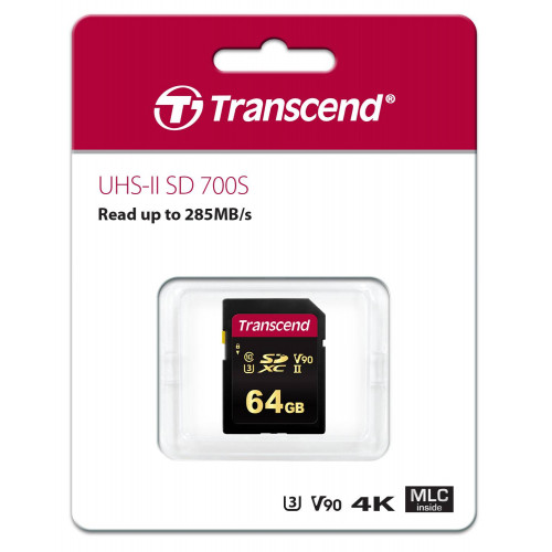 Флеш карта SD 64GB Transcend SDXC Class 10 UHS-II U3, MLC