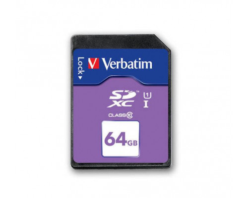 Флеш карта SD 64GB Verbatim SDXC Class 10 UHS-I