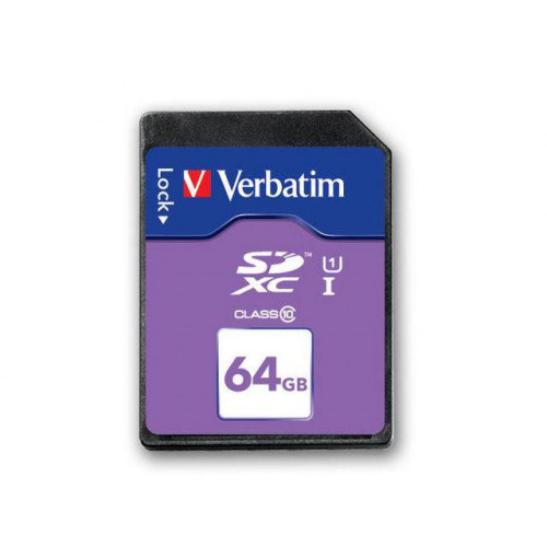 Флеш карта SD 64GB Verbatim SDXC Class 10 UHS-I