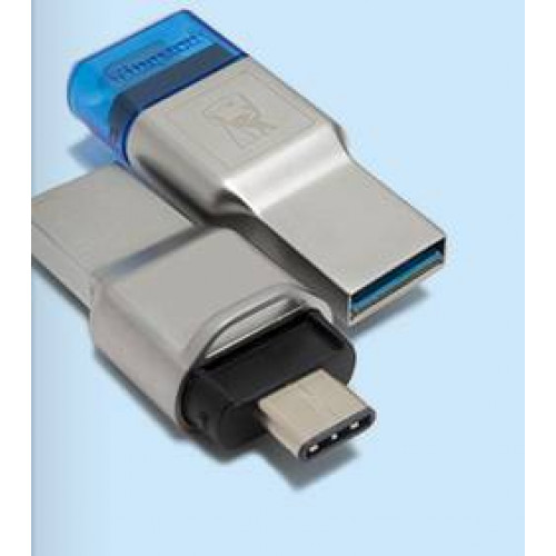 Устройство чтения/записи флеш карт Kingston MobileLite Duo 3C, microSD/microSDHC/microSDXC/UHS-I, USB Type-C