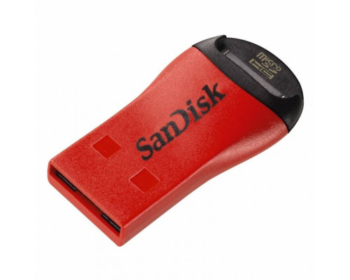 Устройство чтения/записи флеш карт SanDisk, MicroSD, USB 2.0, Красный