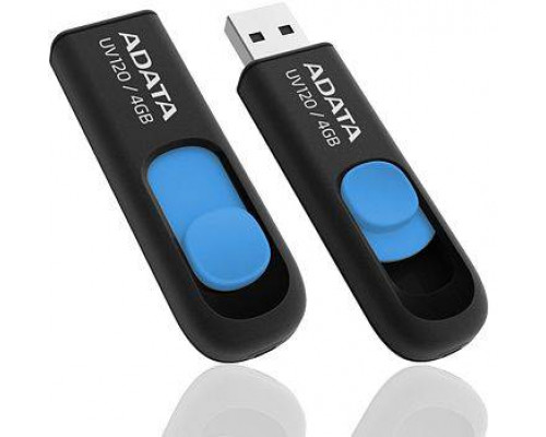 Флеш накопитель 4GB A-DATA UV120, USB 2.0, черный/синий