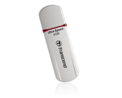 Флеш накопитель 4GB Transcend JetFlash 620, USB 2.0, Белый/Красный
