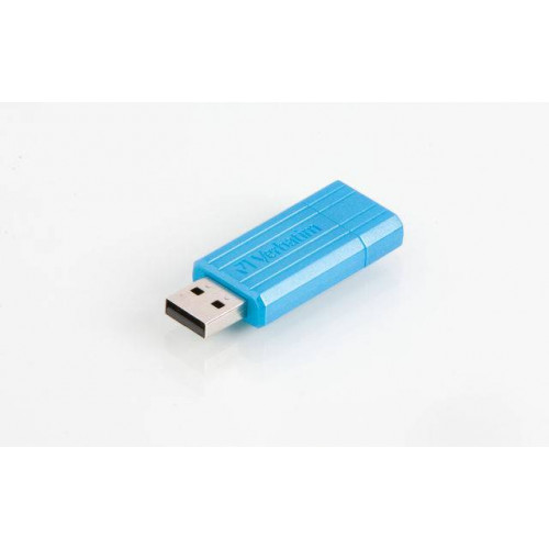 Флеш накопитель 4GB Verbatim PinStripe, USB 2.0, Синий