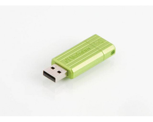 Флеш накопитель 4GB Verbatim PinStripe, USB 2.0, Зеленый