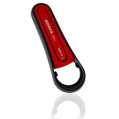 Флеш накопитель 8GB A-DATA S107, USB 3.0, резиновый, Красный