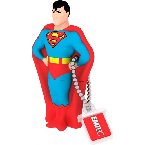 Флеш накопитель 8GB Emtec SH100, USB 2.0, Фигурка Superman (квадр. блистер)