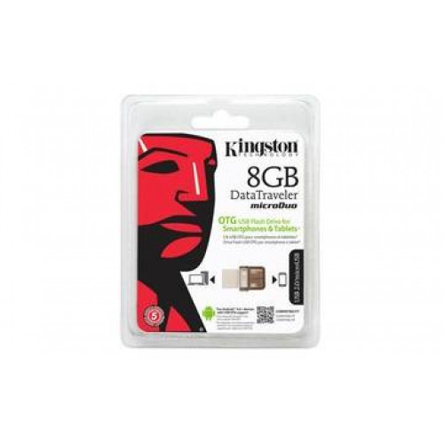 Флеш накопитель 8GB Kingston DataTraveler microDUO, USB 2.0, OTG