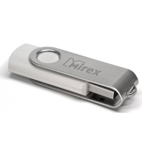 Флеш накопитель 8GB Mirex Swivel, USB 2.0, Белый