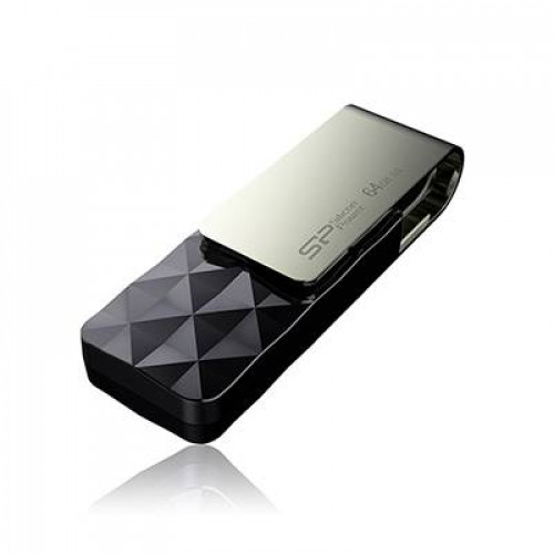 Флеш накопитель 8Gb Silicon Power Blaze B30, USB 3.0, Черный