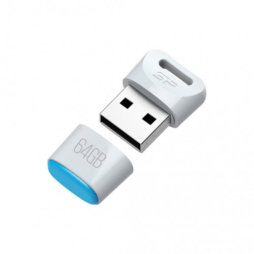 Флеш накопитель 8GB Silicon Power Touch T06, USB 2.0, Белый