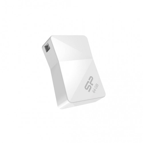 Флеш накопитель 8GB Silicon Power Touch T08, USB 2.0, Белый