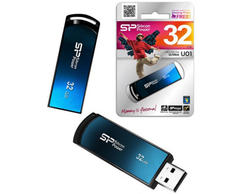 Флеш накопитель 8GB Silicon Power Ultima U01, USB 2.0, Синий