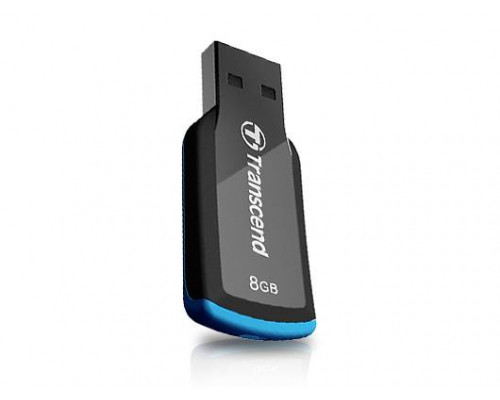 Флеш накопитель 8GB Transcend JetFlash 360, USB 2.0, Черный/Синий