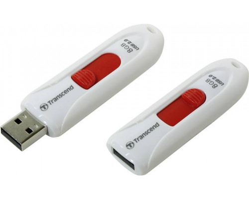 Флеш накопитель 8GB Transcend JetFlash 590, USB 2.0, Белый