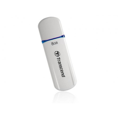 Флеш накопитель 8GB Transcend JetFlash 620, USB 2.0, Белый/Синий