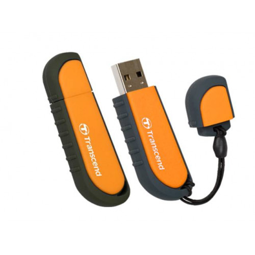 Флеш накопитель 8GB Transcend JetFlash V70, USB 2.0, противоударный, Оранжевый