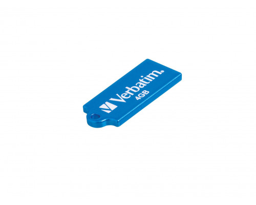 Флеш накопитель 8GB Verbatim Micro, USB 2.0, Slim, Синий