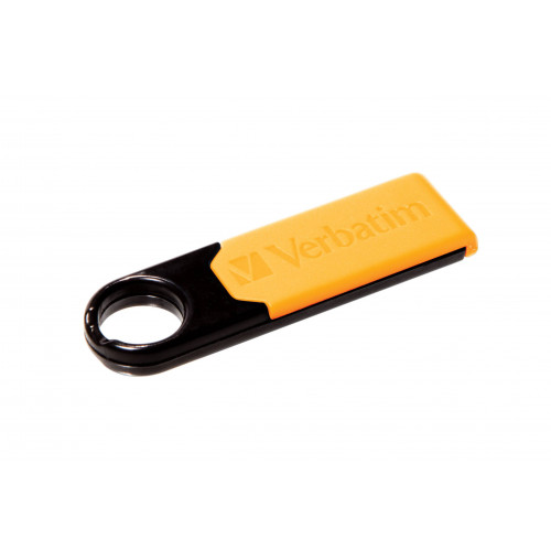 Флеш накопитель 8GB Verbatim Micro Plus, USB 2.0, Оранжевый
