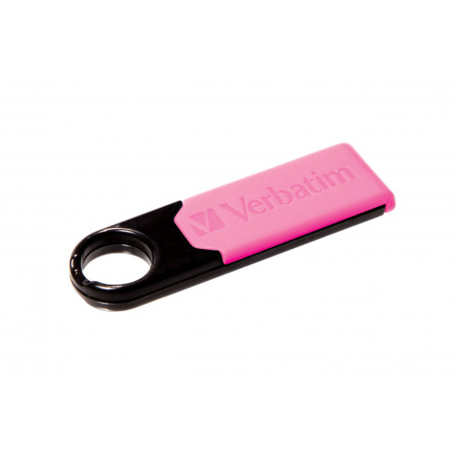 Флеш накопитель 8GB Verbatim Micro Plus, USB 2.0, Розовый