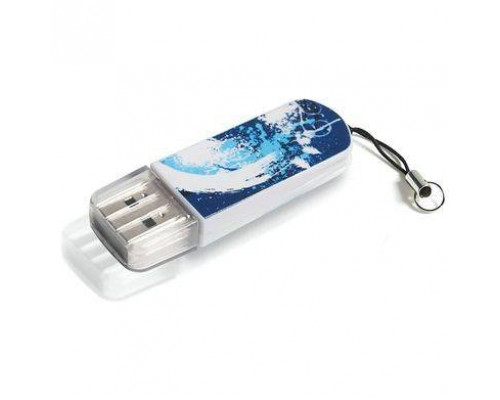 Флеш накопитель 8GB Verbatim Mini Graffiti Edition, USB 2.0, Синий