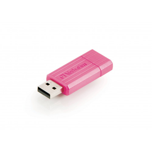 Флеш накопитель 8GB Verbatim PinStripe, USB 2.0, Розовый