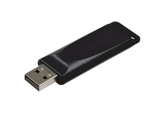 Флеш накопитель 8GB Verbatim Slider, USB 2.0, Черный