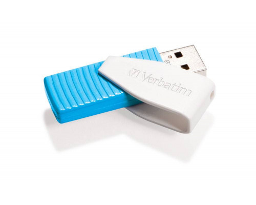 Флеш накопитель 8GB Verbatim Swivel, USB 2.0, Синий