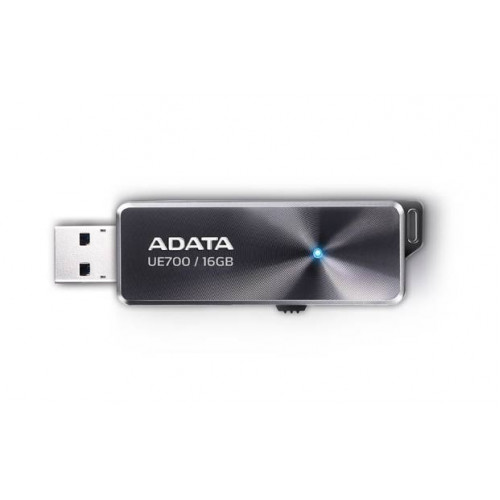 Флеш накопитель 16GB A-DATA DashDrive Elite UE700, USB 3.0, Черный, металлич.
