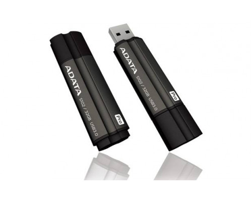 Флеш накопитель 16GB A-DATA S102 PRO, USB 3.1, Серый алюминий (Read 600X)
