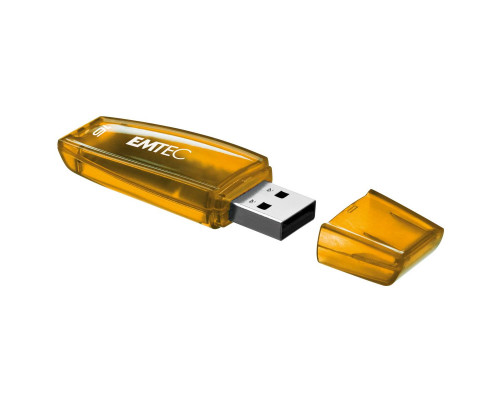 Флеш накопитель 16GB Emtec C400, USB 2.0, Оранжевый