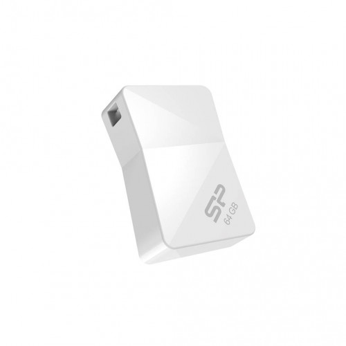 Флеш накопитель 16GB Silicon Power Touch T08, USB 2.0, Белый
