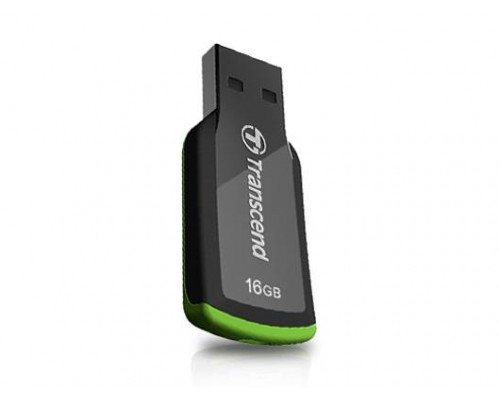 Флеш накопитель 16GB Transcend JetFlash 360, USB 2.0, Черный/Зеленый