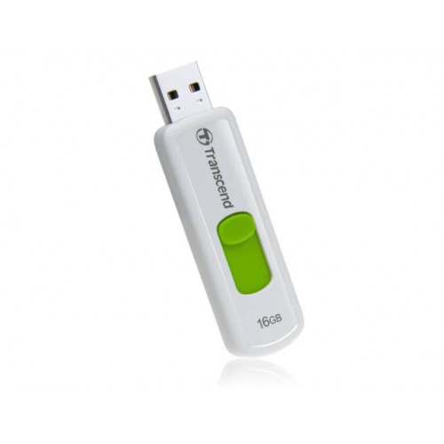 Флеш накопитель 16GB Transcend JetFlash 530, USB 2.0, Белый/Зеленый