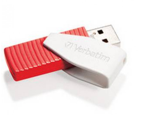 Флеш накопитель 16GB Verbatim Swivel, USB 2.0, Красный